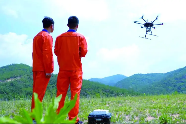 竹山无人机倾斜摄影巡检拍摄